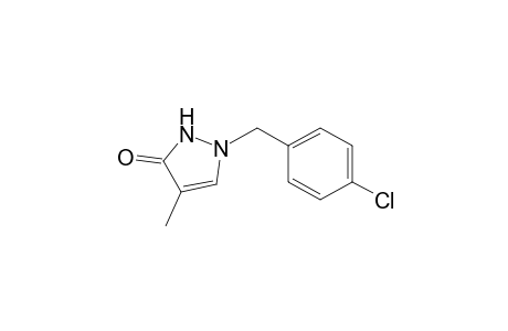 3H-pyrazol-3-one, 1-[(4-chlorophenyl)methyl]-1,2-dihydro-4-methyl-