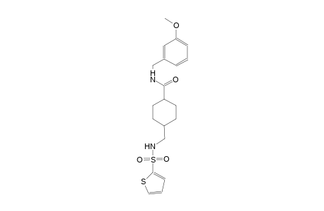 N-(3-methoxybenzyl)-4-{[(2-thienylsulfonyl)amino]methyl}cyclohexanecarboxamide