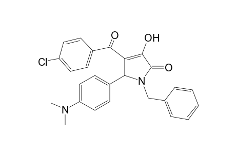 1-Benzyl-4-(4-chloro-benzoyl)-5-(4-dimethylamino-phenyl)-3-hydroxy-1,5-dihydro-pyrrol-2-one