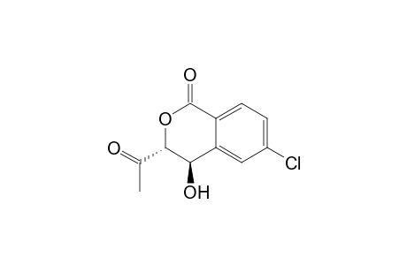 (3R,4R)-3-Acetyl-6-chloro-4-hydroxyisochroman-1-one