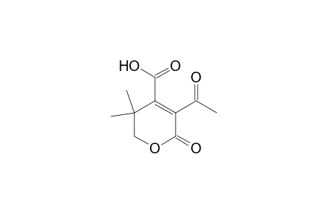 3-Acetyl-5,5-dimethyl-2-oxo-5,6-dihydro-2H-pyran-4-carboxylicacid