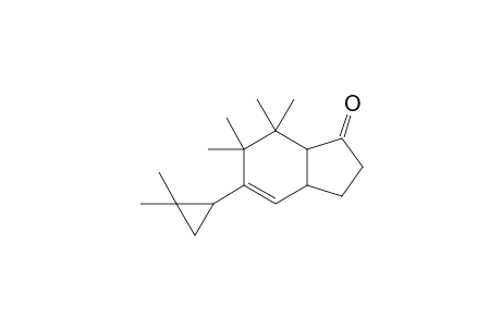 1,1,2,2-tetramethyl-3-(2',2'-dimethylcyclopropyl)-8-oxobicyclo[4.3.0}non-3-ene