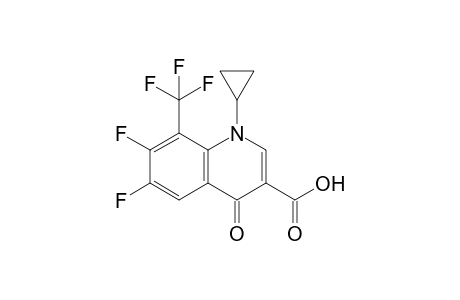1-Cyclopropyl-6,7-difluoro-1,4-dihydro-4-oxo-8-(trifluoromethyl)-3-quinolinecarboxylic acid
