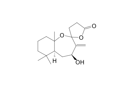 7.beta.-Hydroxy-8-methylene-9,10-oxa-14,15,16-trinor-labd-8(17)-en-13,9.alpha.-olide