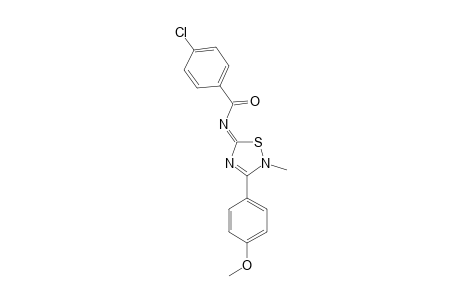 5-(PARA-CHLORO-BENZOYLIMINO)-3-(PARA-METHOXY-PHENYL)-2-METHYL-DELTA(3)-1,2,4-THIADIAZOLINE