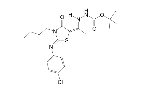 Tert-Butyl 2-[1-[3-Butyl-2-[(4-chlorophenyl)imino]-4-oxo-1,3-thiazolidin-5-ylidene]ethyl]hydrazinecarboxylate