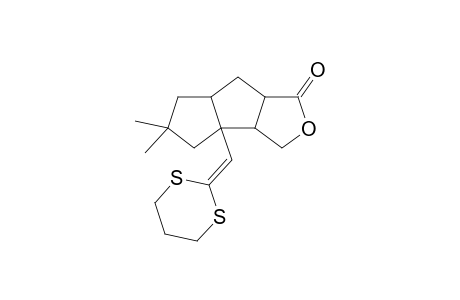Octahydro-5,5-dimethyl-3b(1H)-(1',3'-dithiane-2'-ylidenemethyl)-1-oxopentaleno[1,2-c]furan
