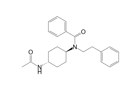 Benzamide, N-[4-(acetylamino)cyclohexyl]-N-(2-phenylethyl)-, trans-