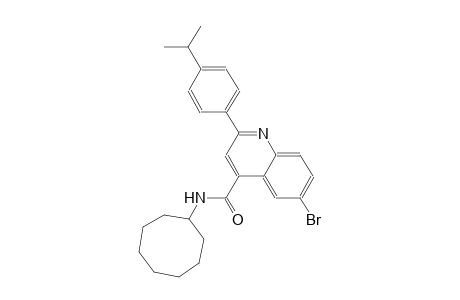 6-bromo-N-cyclooctyl-2-(4-isopropylphenyl)-4-quinolinecarboxamide