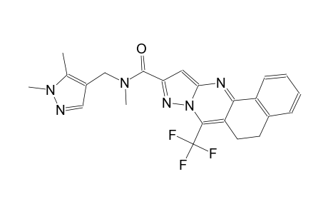 N-[(1,5-dimethyl-1H-pyrazol-4-yl)methyl]-N-methyl-7-(trifluoromethyl)-5,6-dihydrobenzo[h]pyrazolo[5,1-b]quinazoline-10-carboxamide