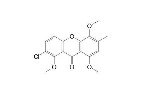 2-chloro-1,5,8-trimethoxy-6-methyl-9H-xanthen-9-one