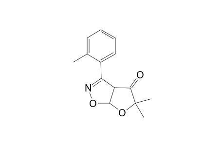 4-(2-Methylphenyl)-2,2-dimethyl-3-oxotetrahydrofurano[4,5-d]isoxazoline