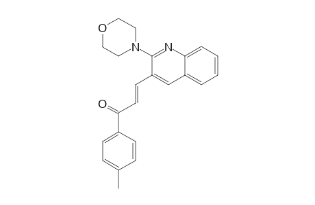 (E)-3-(2-MORPHOLINOQUINOLIN-3-YL)-1-(PARA-TOLYL)-PROP-2-EN-1-ONE