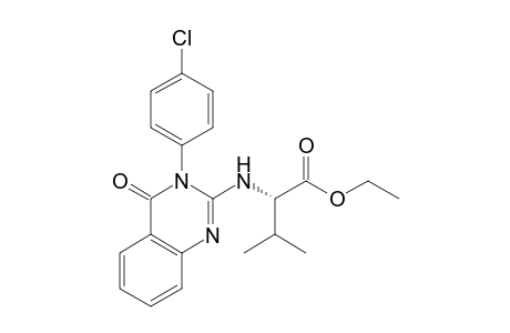Ethyl N-[3-(4-chlorophenyl)-4-oxo-3,4-dihydro-2-quinazolinyl]valinate
