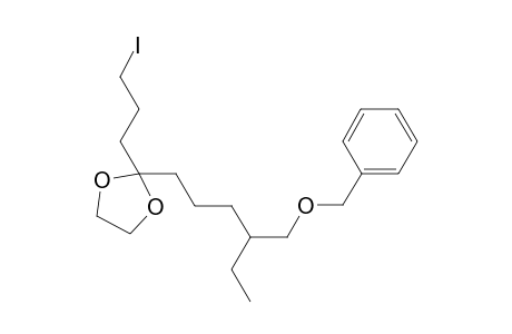 2'-[4"-[(Benzyloxymethyl)hexyl]-2-(3'-iodopropyl)-[1',3']dioxolane