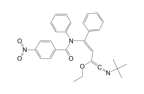 Z-4-[(p-Nitrobenzoyl)phenylamino]-N-(t-butyl)-2-ethoxy-4-phenyl-1,3-butadiene-1-imine