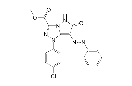 1-(4-Chlorophenyl)-3-methoxycarbonyl-7-phenylazo-5,6-dihydro-pyrazolo[5,1-c][1,2,4]triazol-6-one