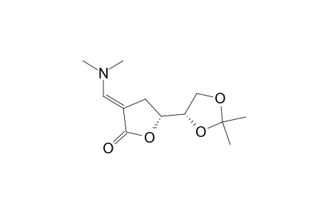 2(3H)-Furanone, 3-[(dimethylamino)methylene]-5-(2,2-dimethyl-1,3-dioxolan-4-yl)dihydro-, [S-[R*,S*-(E)]]-