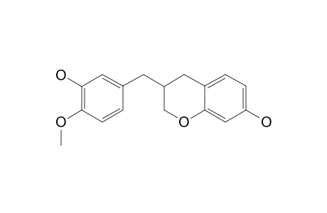 7-HYDROXY-3-(3-HYDROXY-4-METHOXYBENZYL)-CHROMAN