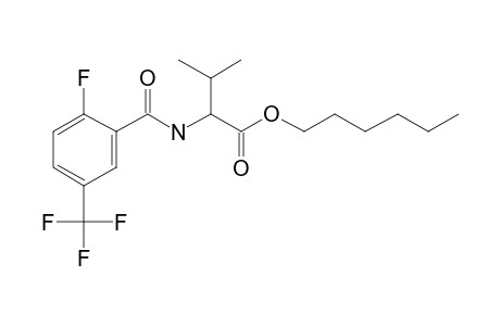 L-Valine, N-(2-fluoro-5-trifluoromethylbenzoyl)-, hexyl ester