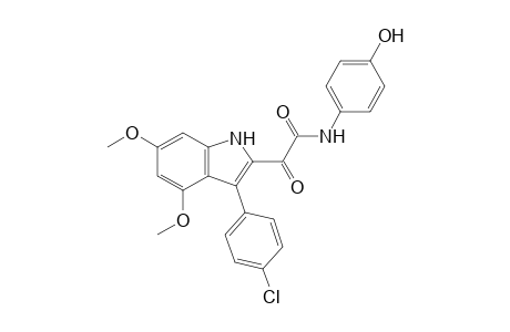 N-(4"-Hydroxyphenyl)-2-(3'-(4"-chlorophenyl)-4',6'-dimethoxyindol-2'-yl)glyoxylamide