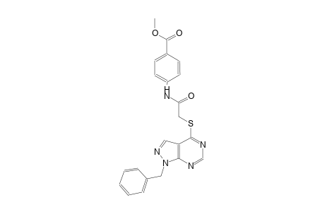 methyl 4-({[(1-benzyl-1H-pyrazolo[3,4-d]pyrimidin-4-yl)sulfanyl]acetyl}amino)benzoate