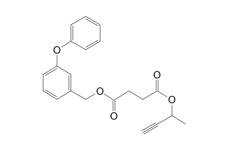 Succinic acid, but-3-yn-2-yl 3-phenoxybenzyl ester