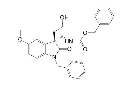 (R)-1-Benzyl-3-(2-hydroxyethyl)-3-(benzyloxycarbonylaminomethyl)-5-methoxy-2-oxindole