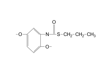 2,5-DIMETHOXYTHIOCARBANILIC ACID, S-PROPYL ESTER