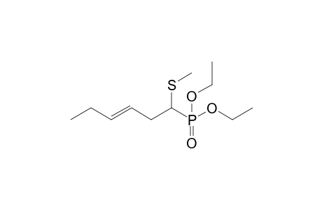 Diethyl (1-methylthiohex-3-en-1-yl)phosphonate