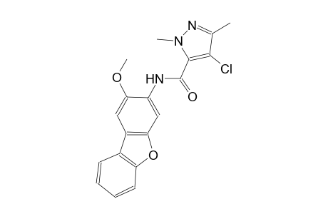 4-chloro-N-(2-methoxydibenzo[b,d]furan-3-yl)-1,3-dimethyl-1H-pyrazole-5-carboxamide