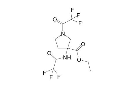 (L) ethyl N,N'-bis(trifluoroacetyl)-3-aminopyrrolidine-3-carboxylate
