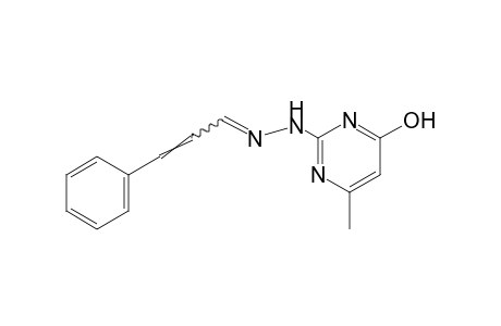 CINNAMALDEHYDE, (4-HYDROXY-6-METHYL-2-PYRIMIDINYL)HYDRAZONE