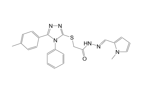 acetic acid, [[5-(4-methylphenyl)-4-phenyl-4H-1,2,4-triazol-3-yl]thio]-, 2-[(E)-(1-methyl-1H-pyrrol-2-yl)methylidene]hydrazide