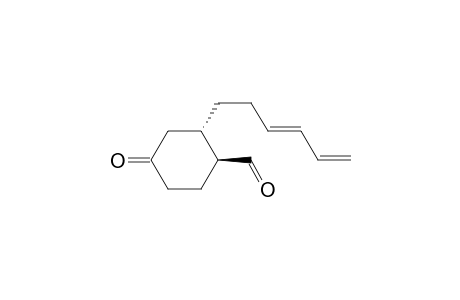 (1S,2S)-2-[(3E)-hexa-3,5-dienyl]-4-keto-cyclohexanecarbaldehyde