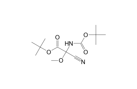 Acetic acid, cyano[[(1,1-dimethylethoxy)carbonyl]amino]methoxy-, 1,1-dimethylethyl ester, (.+-.)-