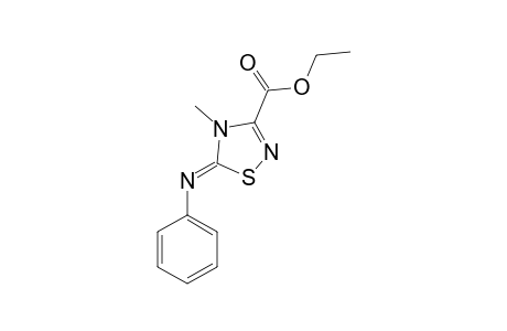 3-Ethoxycarbonyl-4-methyl-5-phenylimino-1,2,4-thiadiazoline