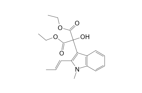2-hydroxy-2-[1-methyl-2-[(E)-prop-1-enyl]-3-indolyl]propanedioic acid diethyl ester