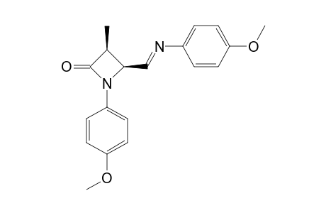 CIS-1-PARA-ANISYL-4-(N-PARA-ANISYLAZOMETHINYL)-3-METHYLAZETIDIN-2-ONE