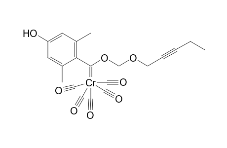 {[(4-Hydroxy-2,6-dimethylphenyl)(pent-2-ynyloxy)methoxy]methylene}pentacarbonylchromium(0)