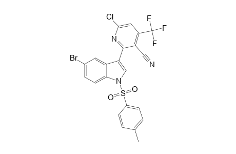 2-CHLORO-5-CYANO-4-TRIFLUOROMETHYL-6-[3'-(N-TOLUENESULFONYL-5'-BROMO-INDOLYL)]-PYRIDINE