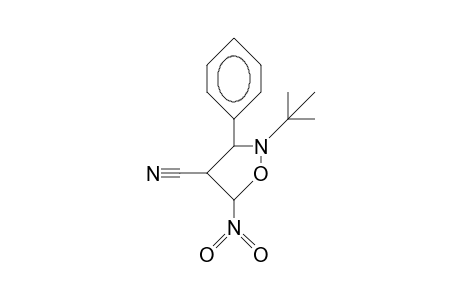 2-tert-Butyl-3-phenyl-4-cyano-5-nitro-isooxazolidine