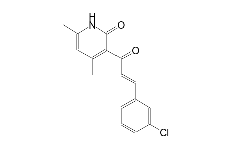 3-[(2E)-3-(3-chlorophenyl)-2-propenoyl]-4,6-dimethyl-2(1H)-pyridinone