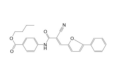benzoic acid, 4-[[(2E)-2-cyano-1-oxo-3-(5-phenyl-2-furanyl)-2-propenyl]amino]-, butyl ester
