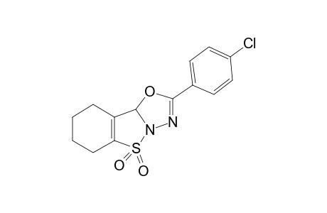 2-(4-Chlorophenyl)-6,7,8,9-tetrahydro-1,2-benzisothiazolo[3,2-b]-1,3,4-oxadiazole 5,5-dioxide