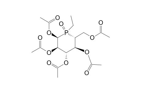 1,2,3,4,6-penta-O-acetyl-5-deoxy-5-[(R)-ethylphosphinyl]-.beta.-L-idopyranose
