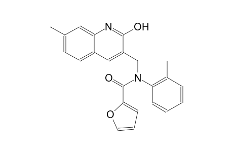 N-[(2-hydroxy-7-methyl-3-quinolinyl)methyl]-N-(2-methylphenyl)-2-furamide