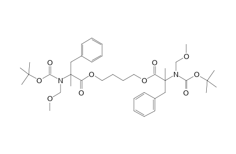 2-(tert-Butoxycarbonylmethoxymethylamino)-2-methyl-3-phenylpropionic acid 4-[2-(tert-butoxycarbonylmethoxymethylamino)-2-methyl-3-phenylpropionyloxy]butyl ester