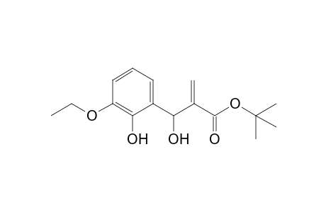 tert-Butyl 3-(3-Ethoxy-2-hydroxyphenyl)-3-hydroxy-2-methylenepropanoate