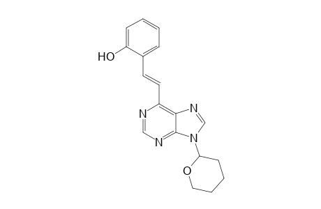 (E)-6-[2-(2-Hydroxyphenyl)ethenyl]-9-(tetrahydro-2H-pyran-2-yl)-9H-purine